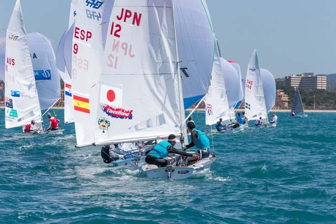 2014 ISAF Sailing World Cup Mallorca - 470 Men medal race © Thom Touw http://www.thomtouw.com